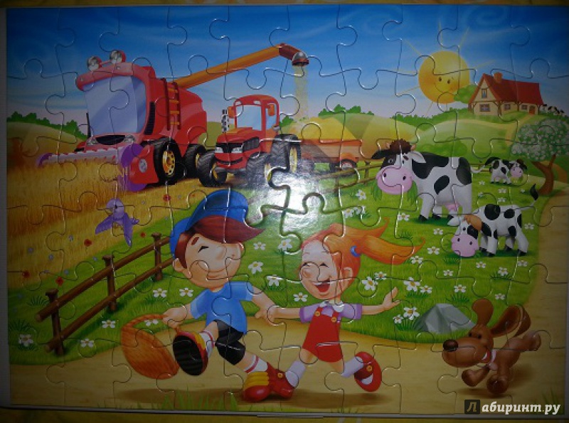 Иллюстрация 7 из 20 для Puzzle-60 MIDI "Лето в деревне" (В-06878) | Лабиринт - игрушки. Источник: Данилова  Евгения Владимировна