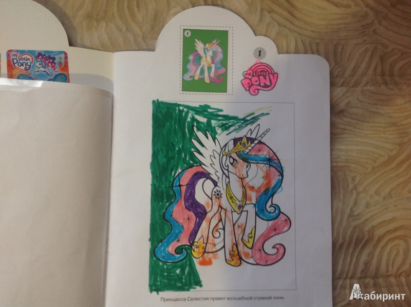 Иллюстрация 8 из 9 для Мой маленький пони. Наклей и раскрась (№14052) | Лабиринт - книги. Источник: Решетова  Екатерина