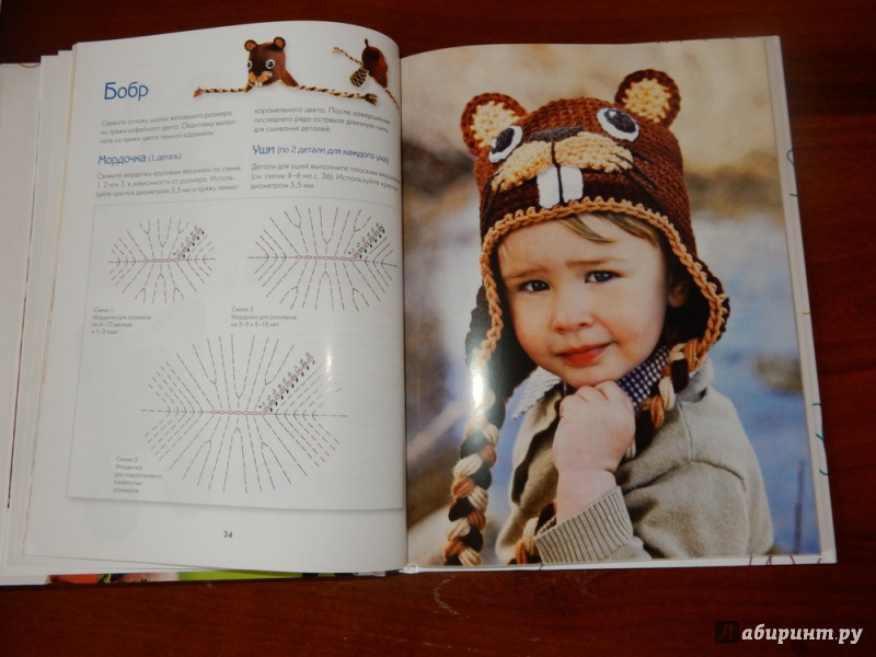 Иллюстрация 33 из 39 для Забавные шапочки для детей и взрослых. 20 вязаных моделей - Ирина Ротт | Лабиринт - книги. Источник: kat0310