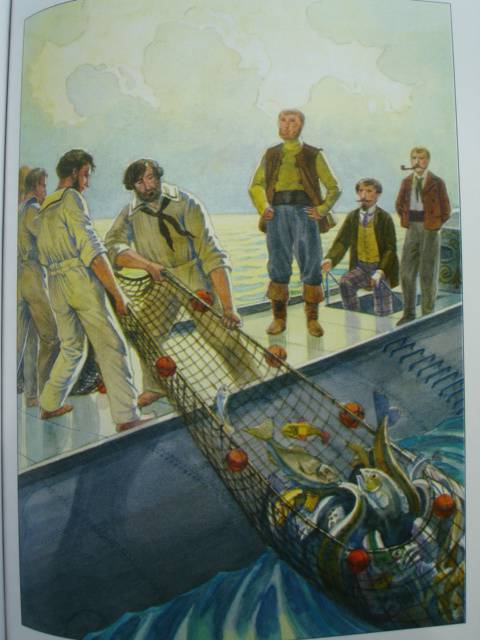 Иллюстрация 38 из 38 для Двадцать тысяч лье под водой: путешествие вокруг света на подводной лодке - Жюль Верн | Лабиринт - книги. Источник: Blackboard_Writer
