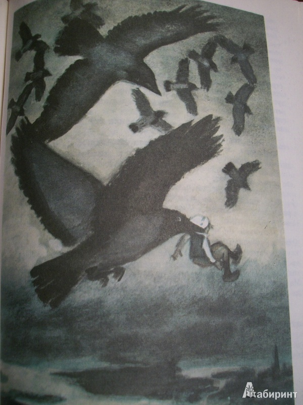 Иллюстрация 12 из 28 для Удивительное путешествие Нильса Хольгерссона с дикими гусями по Швеции - Сельма Лагерлеф | Лабиринт - книги. Источник: Львова  Ирина
