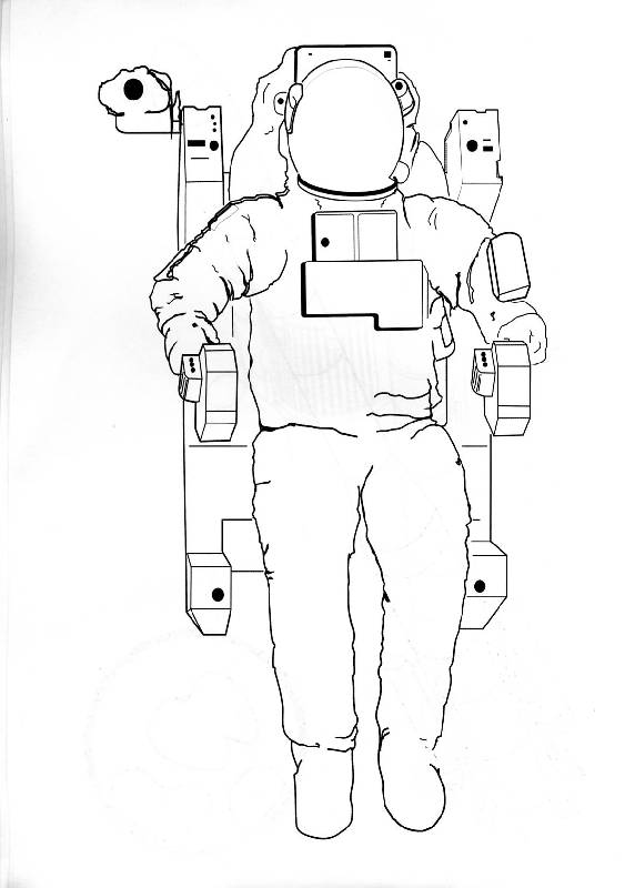 Иллюстрация 6 из 8 для Космическая раскраска | Лабиринт - книги. Источник: Росинка