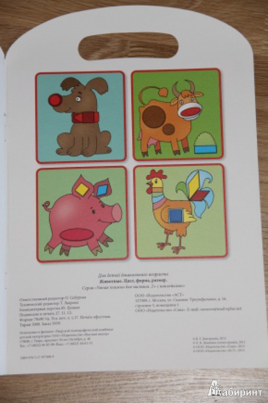 Иллюстрация 11 из 21 для Животные. Цвет, форма, размер | Лабиринт - книги. Источник: loko-moko