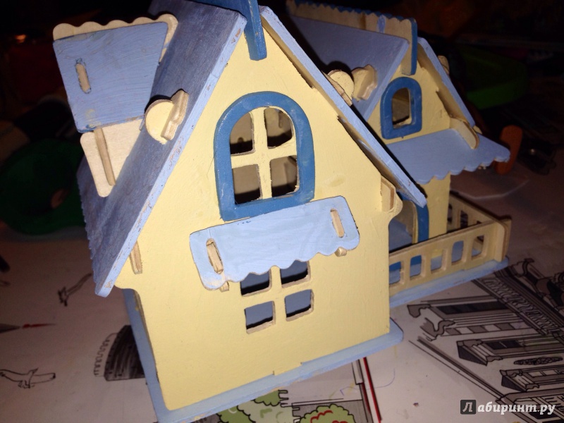 Иллюстрация 6 из 7 для Сборная деревянная модель "Дачный домик" (PH061) | Лабиринт - игрушки. Источник: Fontonello