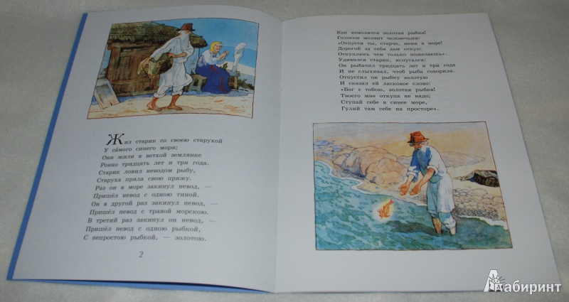 Иллюстрация 12 из 29 для Сказка о рыбаке и рыбке - Александр Пушкин | Лабиринт - книги. Источник: Книжный кот