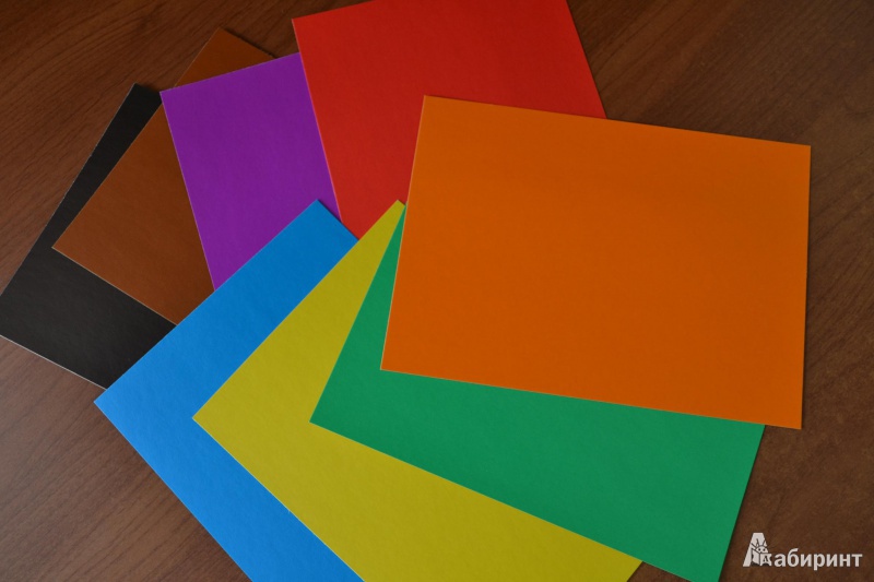 Иллюстрация 4 из 10 для Цветной картон "Котенок и мышка", 8 цветов 8 листов (33606) | Лабиринт - канцтовы. Источник: juli_pani