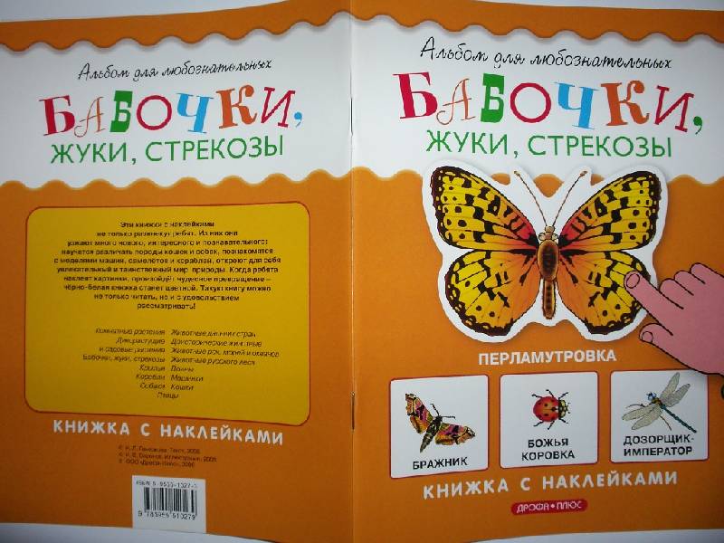 Иллюстрация 10 из 16 для Бабочки. Книжка с наклейками - Инна Гамазкова | Лабиринт - книги. Источник: Tiger.