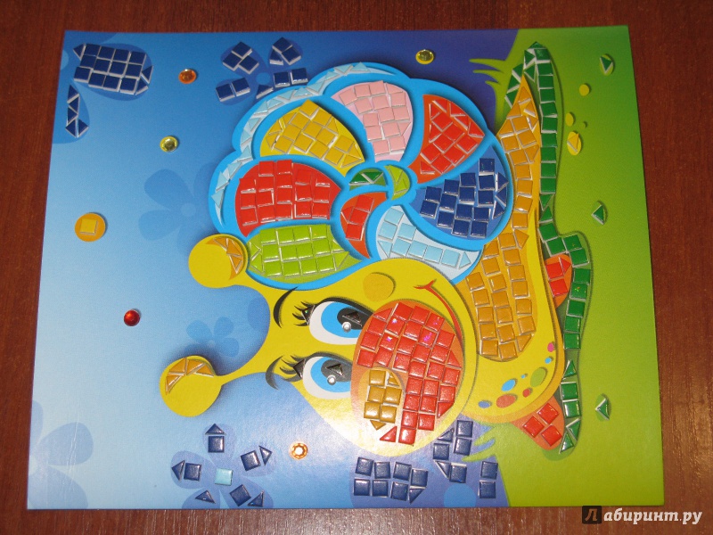 Иллюстрация 6 из 6 для Мерцающая мозаика "Веселая улитка" (А5) (С2420-04) | Лабиринт - игрушки. Источник: sova2128