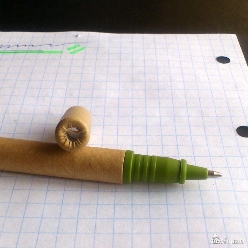 Иллюстрация 3 из 8 для Шариковая ручка с зеленым маркером (070070) | Лабиринт - канцтовы. Источник: b000ka