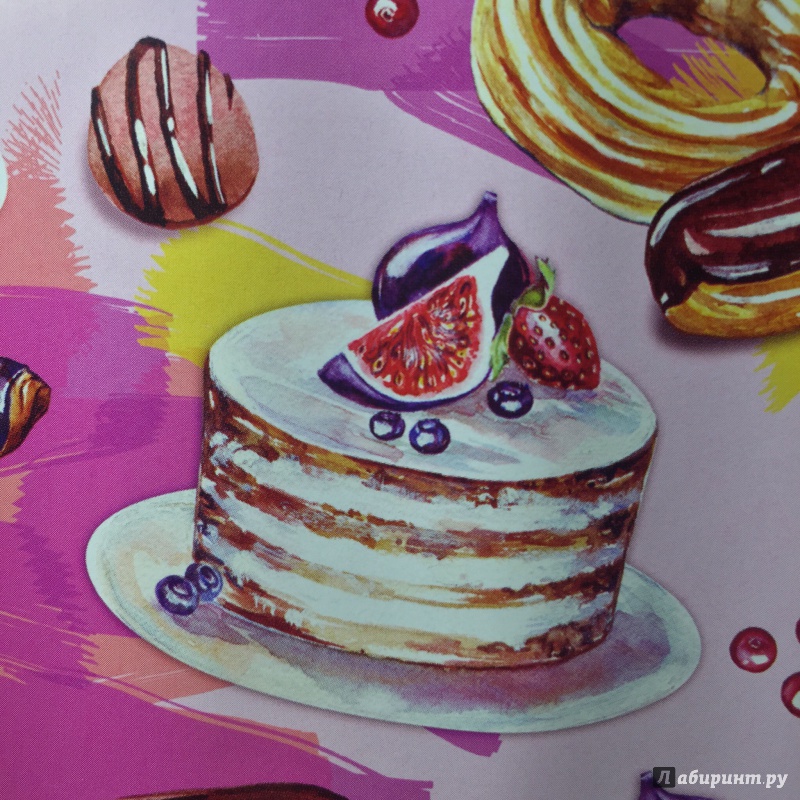 Иллюстрация 2 из 5 для Бумага упаковочная "Пирожные" (39499) | Лабиринт - сувениры. Источник: Вячеслав
