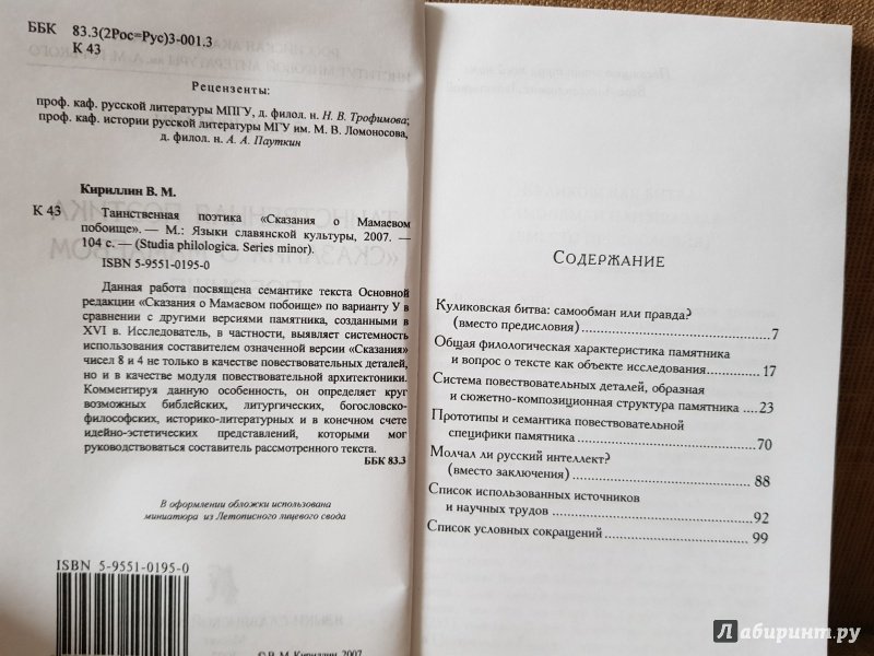 Иллюстрация 5 из 5 для Таинственная поэтика "Сказания о Мамаевом побоище" - Владимир Кириллин | Лабиринт - книги. Источник: Алексей Гапеев