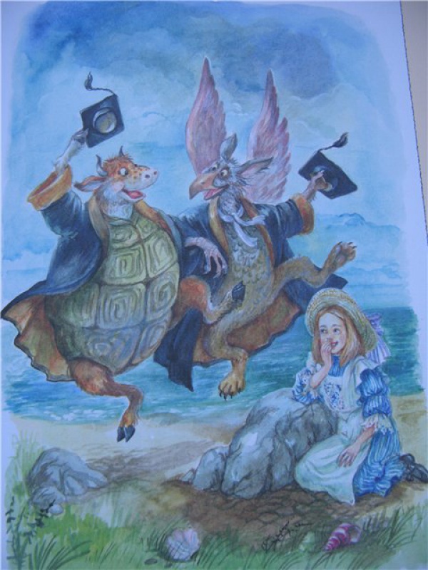 Иллюстрация 41 из 47 для Алиса в Стране Чудес - Льюис Кэрролл | Лабиринт - книги. Источник: Левит  .