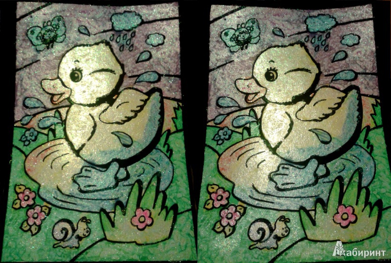 Иллюстрация 2 из 3 для Бархатная раскраска "Утенок" (1656) | Лабиринт - игрушки. Источник: Колдашова  Любовь
