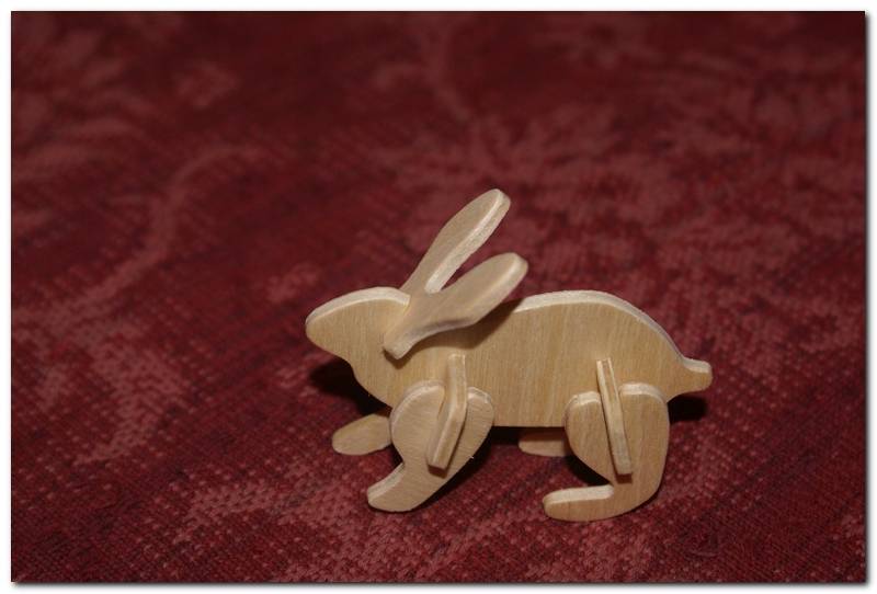 Иллюстрация 5 из 10 для Сборная деревянная модель Кролик | Лабиринт - игрушки. Источник: РИВА