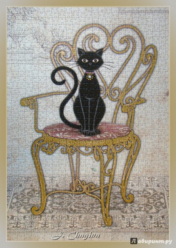 Иллюстрация 2 из 2 для Puzzle-1000 "Кошка на стуле", Jane Crowther (29535) | Лабиринт - игрушки. Источник: Чагина  Юлия Анатольевна