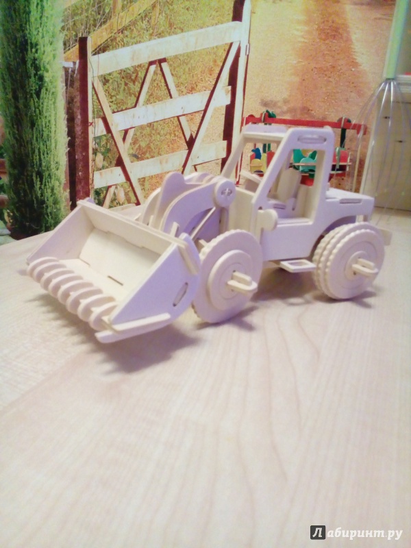 Иллюстрация 15 из 22 для Сборная деревянная модель "Бульдозер" (P029) | Лабиринт - игрушки. Источник: Юлия