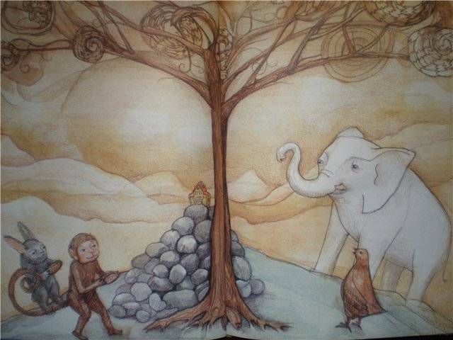 Иллюстрация 9 из 34 для Путешествие слоненка Ланченкара и его друзей на волшебный остров Цейлон - Тенчой | Лабиринт - книги. Источник: Гостья