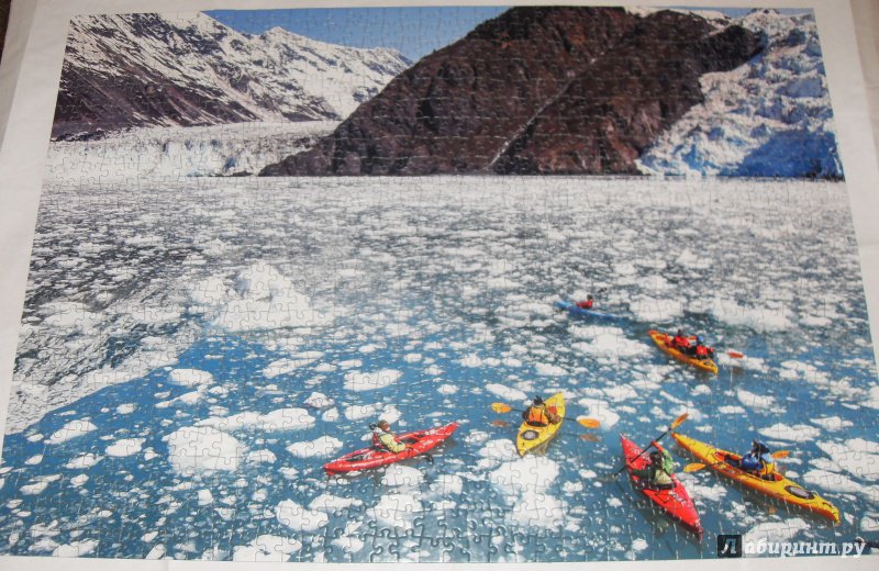 Иллюстрация 10 из 16 для Puzzle-1000. "Лодки на ледяной реке" (КБ1000-6869) | Лабиринт - игрушки. Источник: C  Юлиана