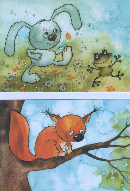 Иллюстрация 20 из 23 для Сказки в красках. Комплект из 16 открыток - Виктория Кирдий | Лабиринт - сувениры. Источник: Протуберанец