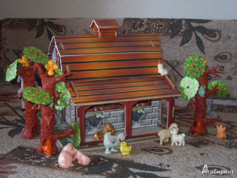 Иллюстрация 2 из 4 для Сборная деревянная модель Ферма, цветная | Лабиринт - игрушки. Источник: Белочка