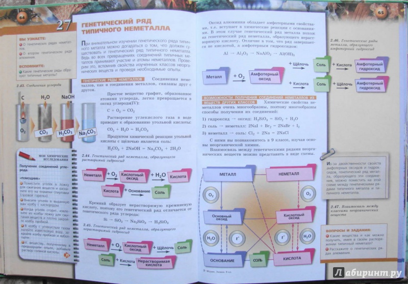 Иллюстрация 22 из 41 для Химия. 8 класс. Учебник для общеобразовательных учреждений. ФГОС (+DVD) - Алексей Журин | Лабиринт - книги. Источник: Kushnir  Karina Maratovna