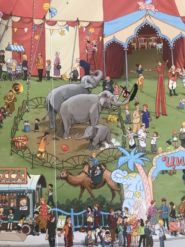 Иллюстрация 91 из 99 для В цирке (виммельбух) - Гёбель, Кнорр | Лабиринт - книги. Источник: Бавыкина  Ирина