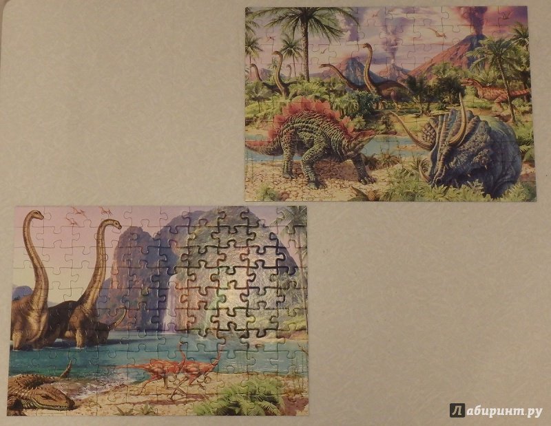 Иллюстрация 19 из 25 для Пазл-2х100 "Мир динозавров" (15620) | Лабиринт - игрушки. Источник: R.O.S.S.