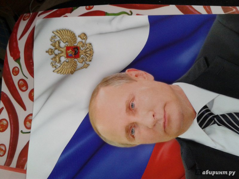 Иллюстрация 1 из 5 для Постер "Президент РФ - В. В. Путин". А4 (44886) | Лабиринт - сувениры. Источник: Мечтательница Маня