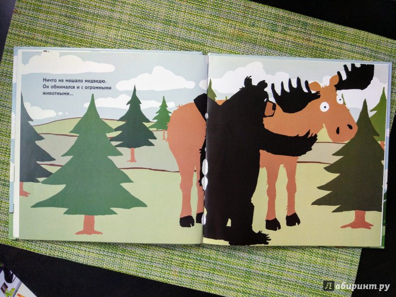 Иллюстрация 10 из 13 для Медведь, который  любил обнимать деревья - Николас Одленд | Лабиринт - книги. Источник: Happyou