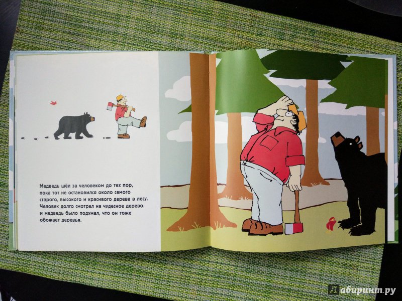 Иллюстрация 11 из 13 для Медведь, который  любил обнимать деревья - Николас Одленд | Лабиринт - книги. Источник: Happyou