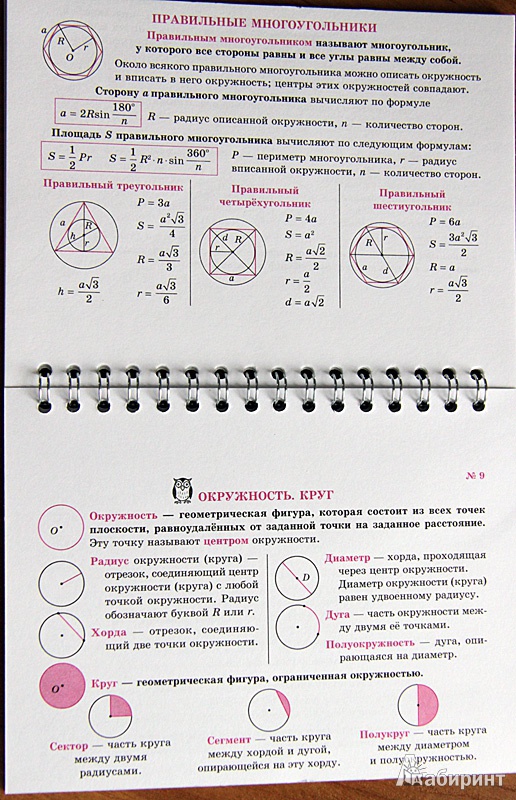 Иллюстрация 5 из 21 для Геометрия на ладони. Памятки и подсказки - Маркова, Подольская | Лабиринт - книги. Источник: Хельга13