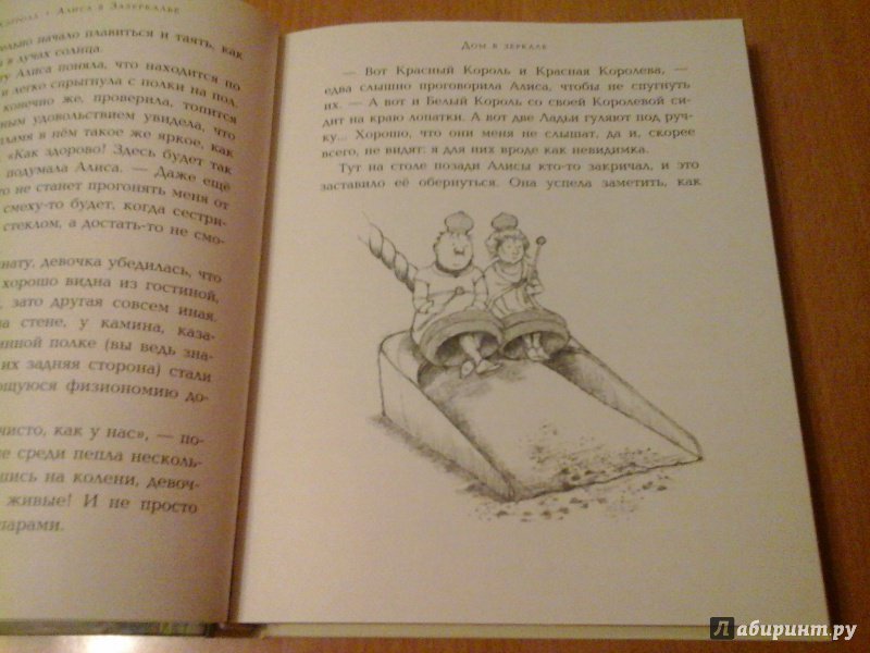 Иллюстрация 26 из 70 для Алиса в Зазеркалье - Льюис Кэрролл | Лабиринт - книги. Источник: Кострицына  Наталия Александровна