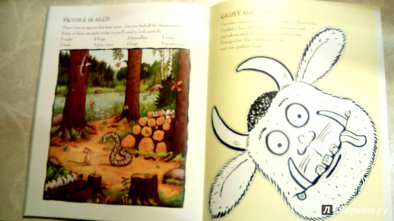 Иллюстрация 7 из 22 для The Gruffalo Activity Book | Лабиринт - книги. Источник: lingvomama