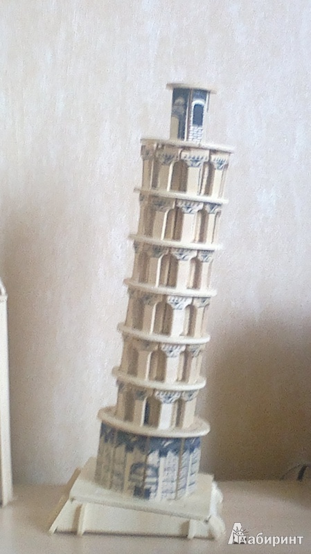 Иллюстрация 2 из 2 для 3D Деревянные Пазлы "Достопримечательности". Пизанская Башня (P172) | Лабиринт - игрушки. Источник: breites