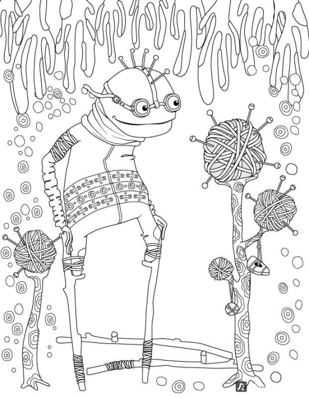 Иллюстрация 6 из 54 для Книга-раскраска Зендудл - Диляра Голубятникова | Лабиринт - книги. Источник: dilkka
