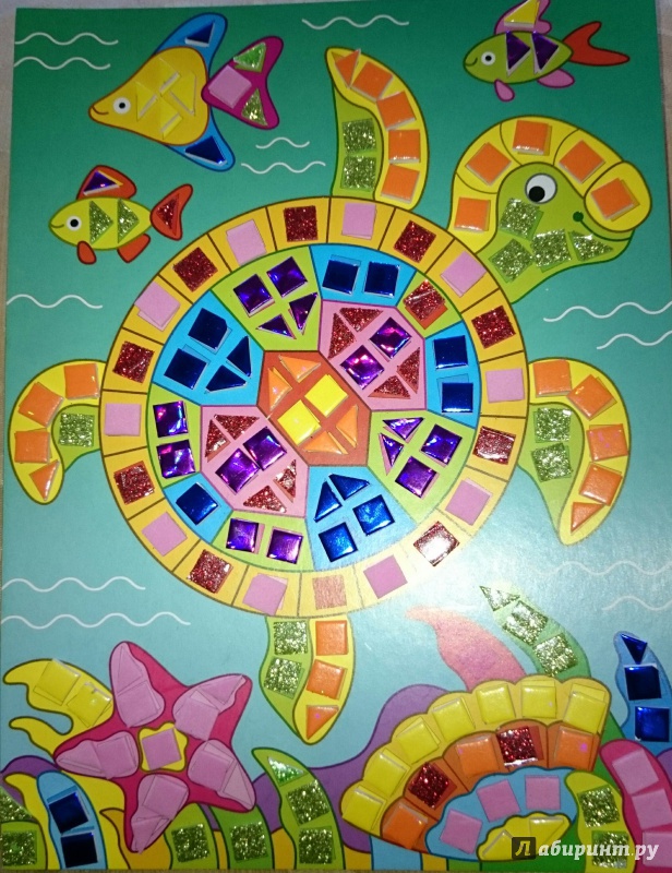 Иллюстрация 6 из 8 для Разноцветная мозаика "Морская черепаха" (2783) | Лабиринт - игрушки. Источник: Грунина  Ольга