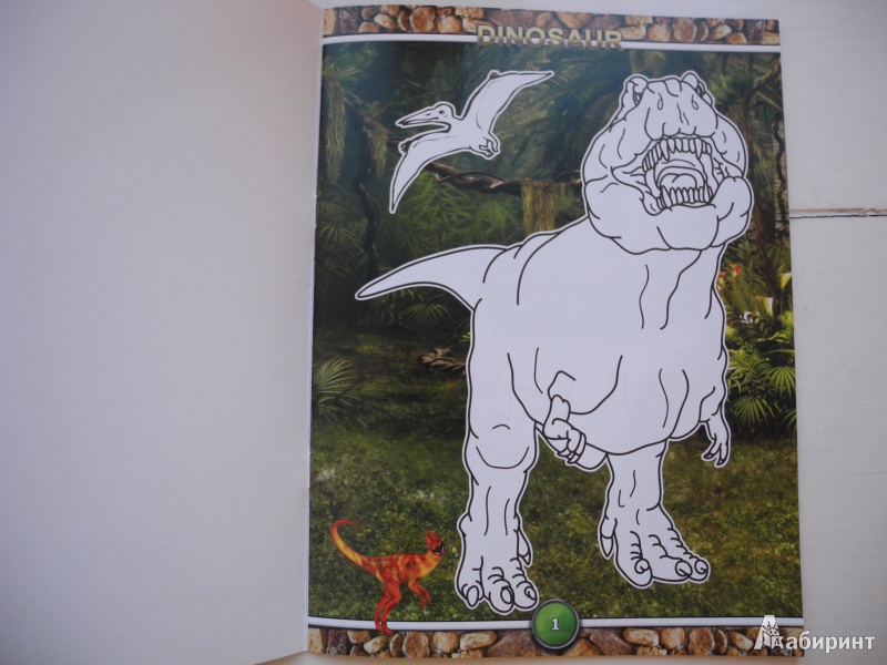 Иллюстрация 3 из 7 для Супер-раскраска с наклейками. Dinosaur. Планета гигантов | Лабиринт - книги. Источник: 8or8