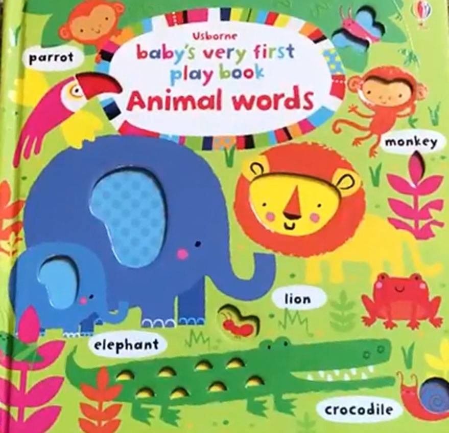 Иллюстрация 3 из 9 для Baby's Very First Play Book: Animal Words (board) - Fiona Watt | Лабиринт - книги. Источник: u.p