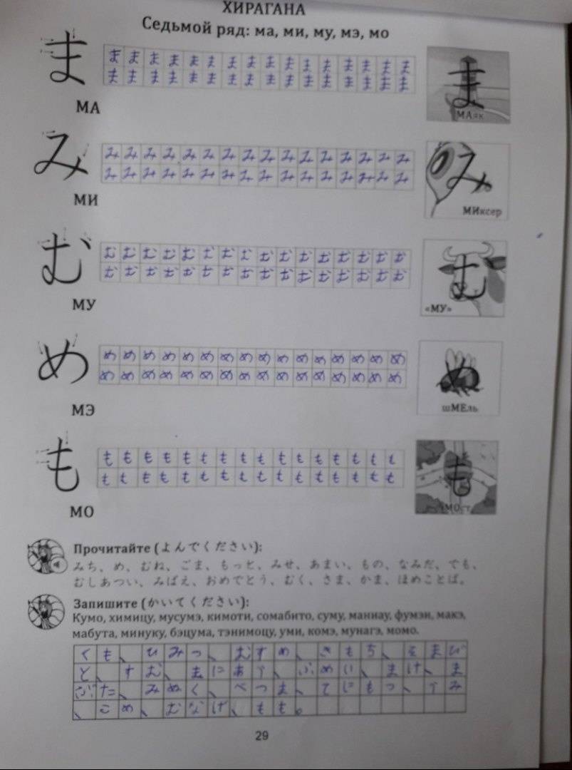 Иллюстрация 9 из 204 для Японская азбука. Учебное пособие - Анна Буландо | Лабиринт - книги. Источник: Mr_Amid