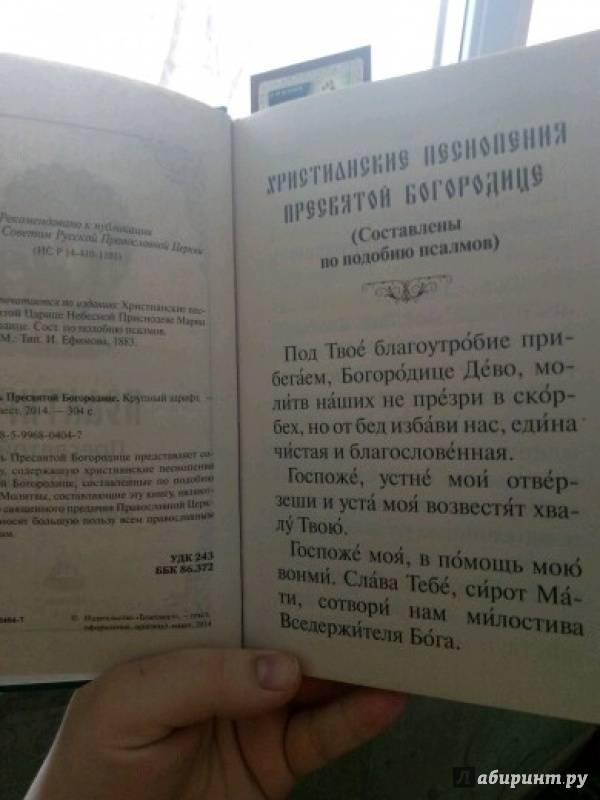 Иллюстрация 9 из 25 для Псалтирь Пресвятой Богородице. Крупный шрифт | Лабиринт - книги. Источник: Алла