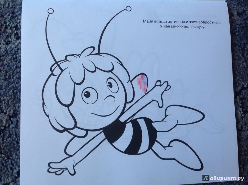 Иллюстрация 2 из 7 для Пчёлка Майя. Моя большая раскраска (№1422) | Лабиринт - книги. Источник: Кононова Мария
