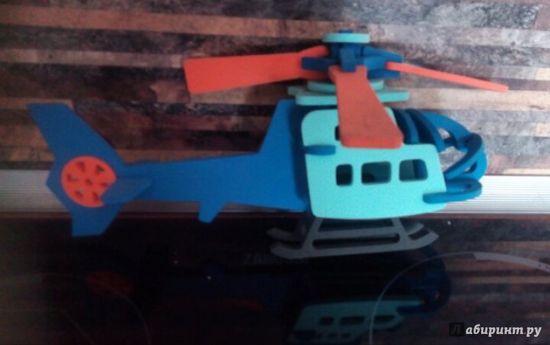 Иллюстрация 9 из 11 для Мягкий конструктор "Вертолет" (T6012) | Лабиринт - игрушки. Источник: Сажина  Александра Андреевна
