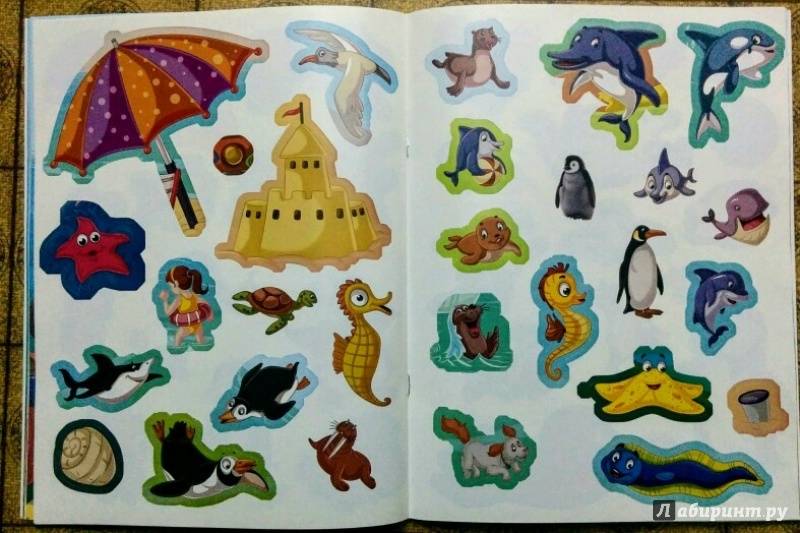 Иллюстрация 35 из 42 для Наклейки с заданиями. Морские животные | Лабиринт - книги. Источник: Natalie Leigh