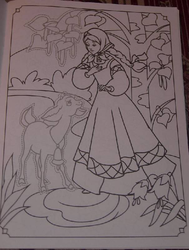 Иллюстрация 7 из 16 для Раскраски с наклейками. Русские сказки | Лабиринт - книги. Источник: Iwolga