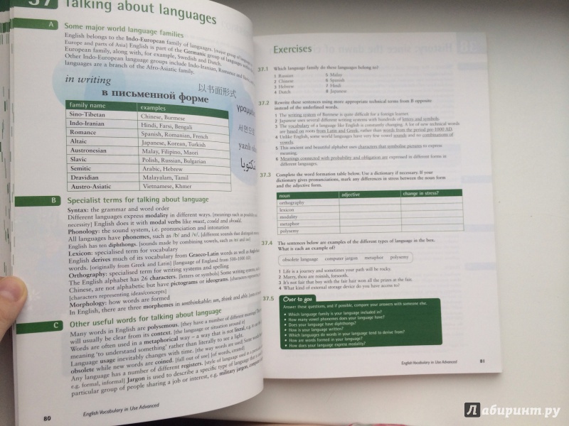 Иллюстрация 10 из 14 для English Vocabulary in Use. Advanced. Vocabulary Reference and Practice with answers (+CD) - McCarthy, O`Dell | Лабиринт - книги. Источник: terramisu