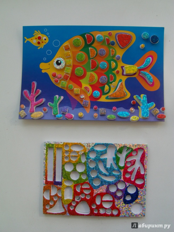 Иллюстрация 4 из 15 для Чудо-мастерская. Сверкающая мозаика "Рыбка. Морская звезда" (2774) | Лабиринт - игрушки. Источник: Elena Yudina