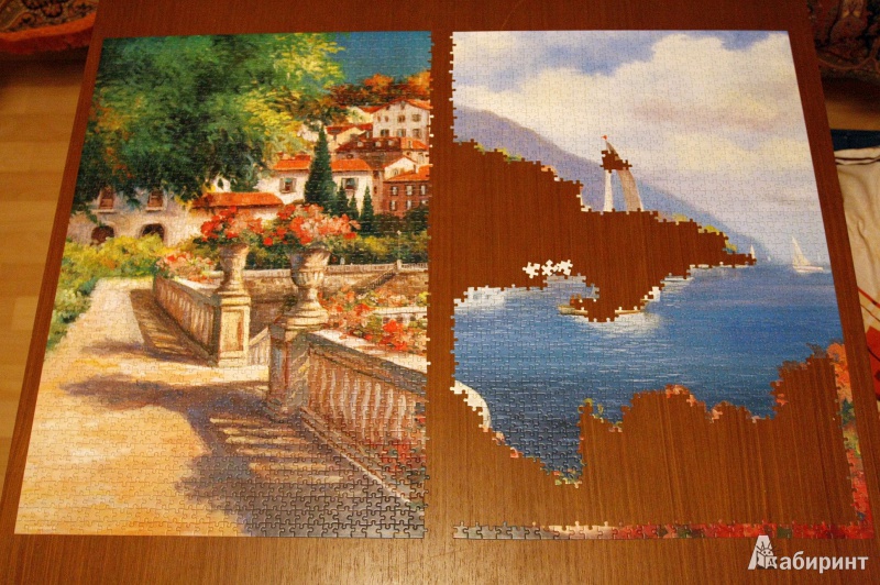 Иллюстрация 6 из 13 для Puzzle-4000 "Пейзаж на озере Комо" (С-400010) | Лабиринт - игрушки. Источник: Elena_Vamp