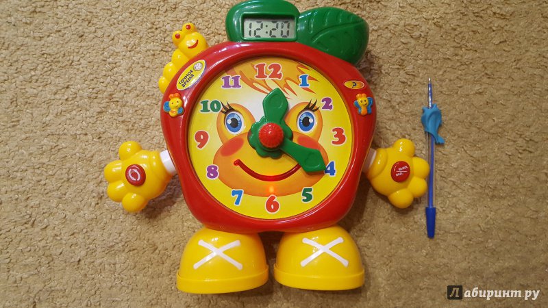 Иллюстрация 3 из 3 для Часы "Который час?" обучающие (со светом и звуком) (7158) | Лабиринт - игрушки. Источник: Теплова  Юлия