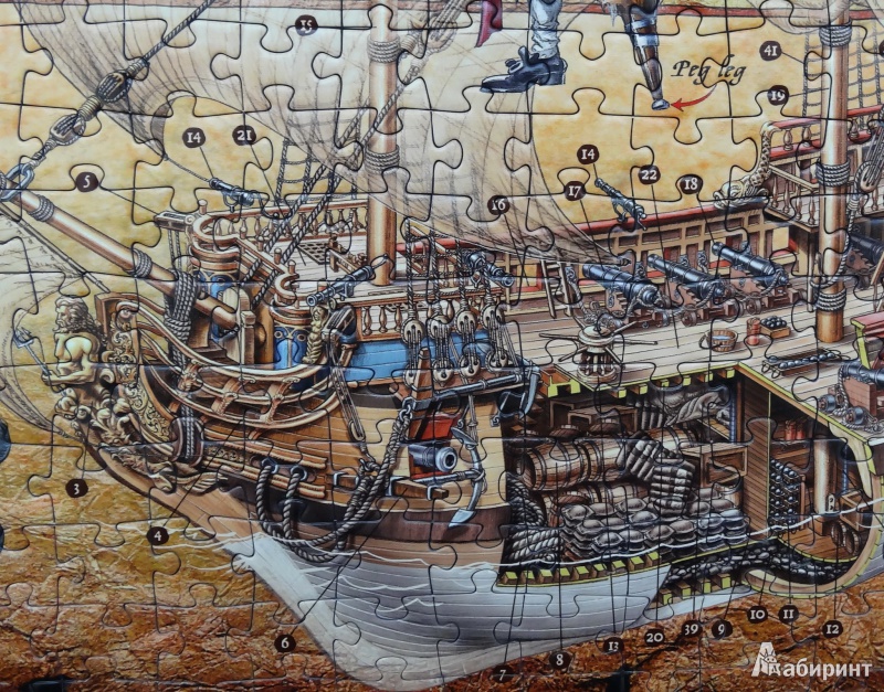 Иллюстрация 5 из 12 для Puzzle-3000 "Пиратская карта" (29526) | Лабиринт - игрушки. Источник: JaaSv