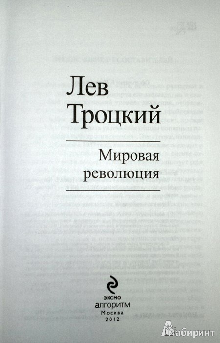 Иллюстрация 3 из 9 для Мировая революция - Лев Троцкий | Лабиринт - книги. Источник: Леонид Сергеев